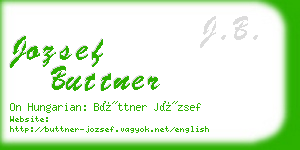 jozsef buttner business card